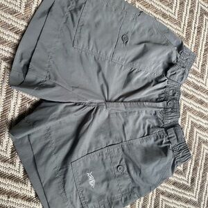 AFTCO Gray Cargo Shorts with Durable Design